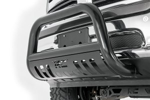 Ram 1500 Classic Bull Bar - Front - Rough Country - 3-inch Diameter Tube - Black - '10-'18